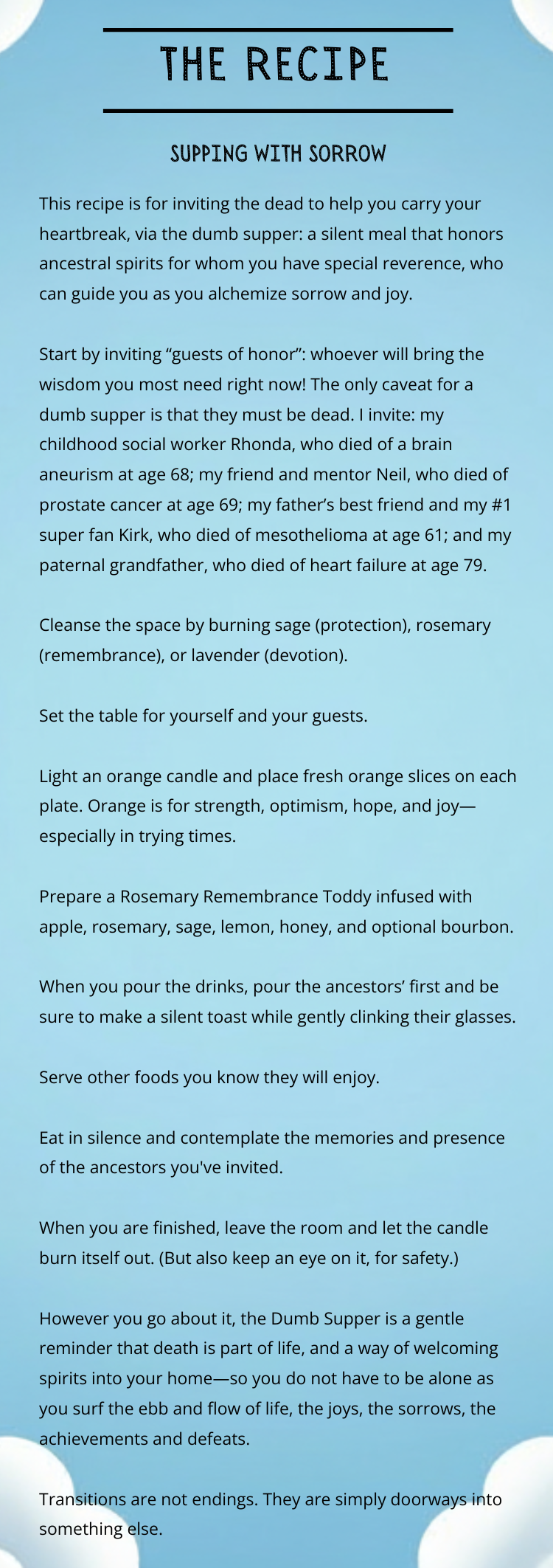 Orange Recipe
